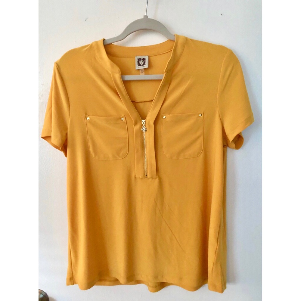 ‼️Anne Klein Golden Blouse
